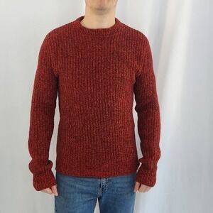 80s/90s Red‎ and Black Wool Sweater